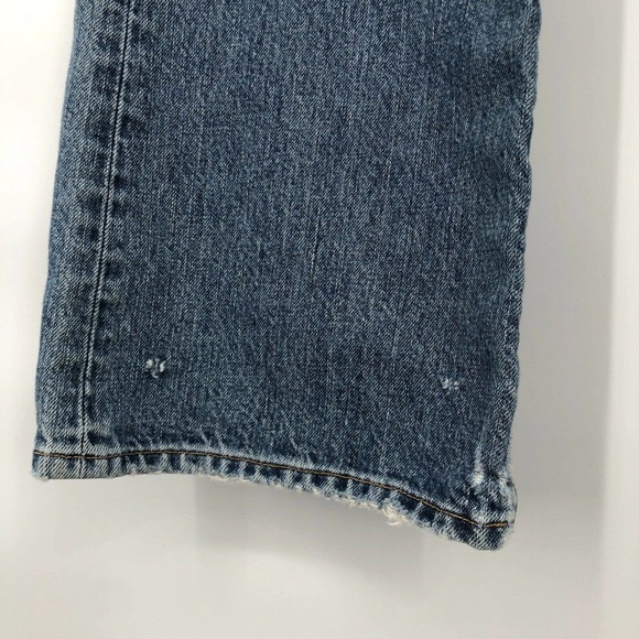 Big Star Size 30R Boot Cut Jeans Medium Wash Distressed Ripped 100% Cotton - Picture 5 of 12